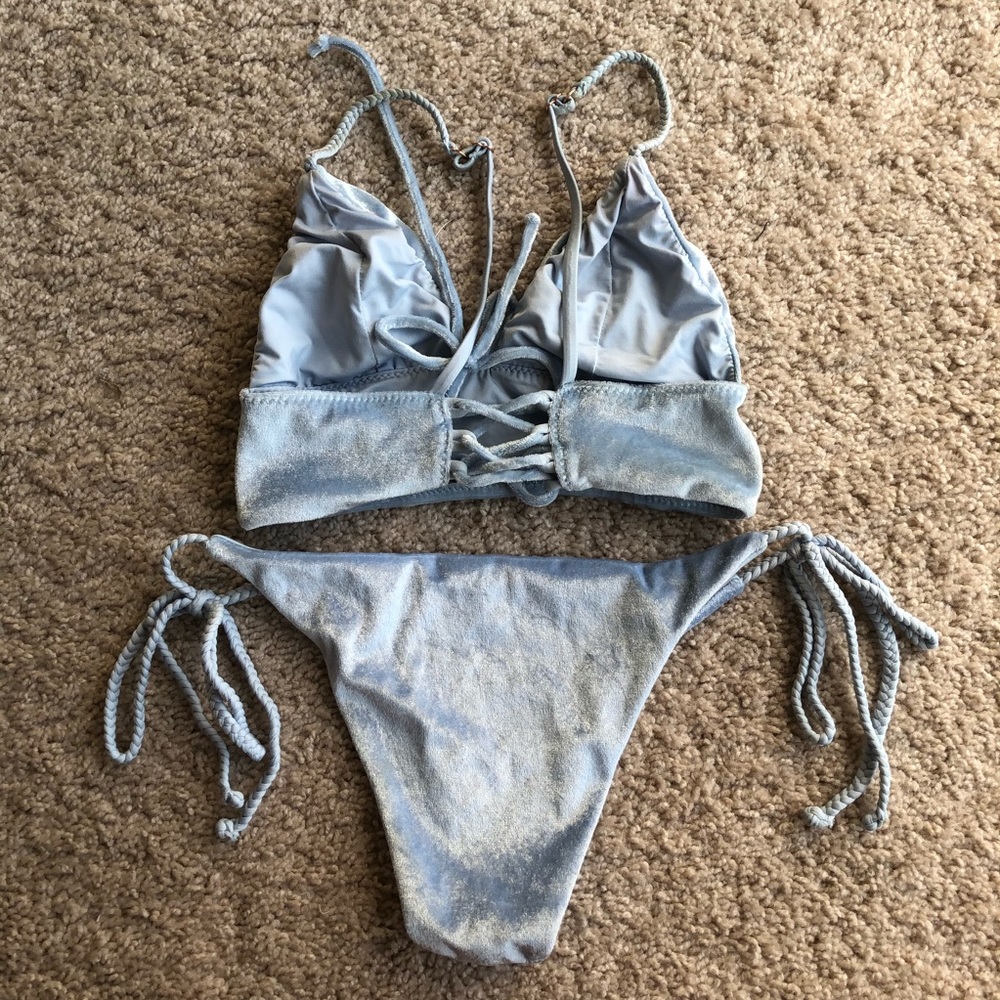 Frankie’s Bikinis Velvet Swim Set Gem